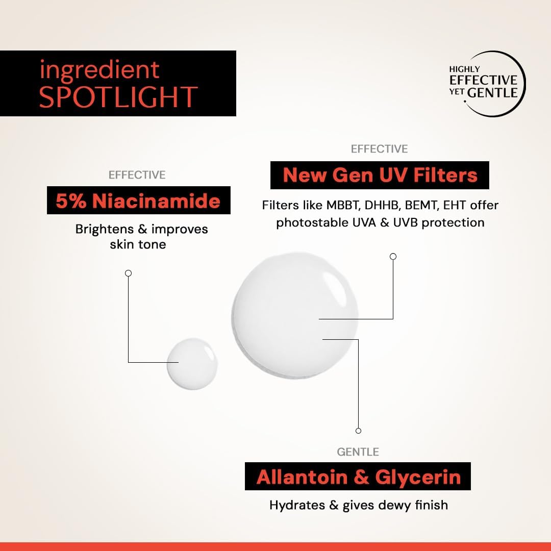 Deconstruct Fluid Brightening Sunscreen SPF 50+, No White Cast - 50g - Image 4