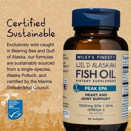 Wiley's Finest Peak EPA Softgels - High Omega-3, 30 Count - Image 4