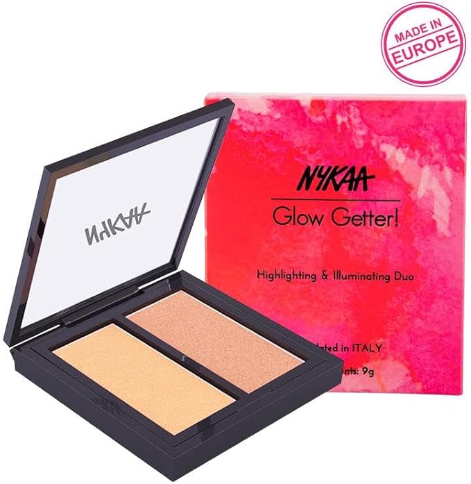Nykaa Glow Getter Highlighting & Illuminating Duo - Gliterrati 02 - Image 4