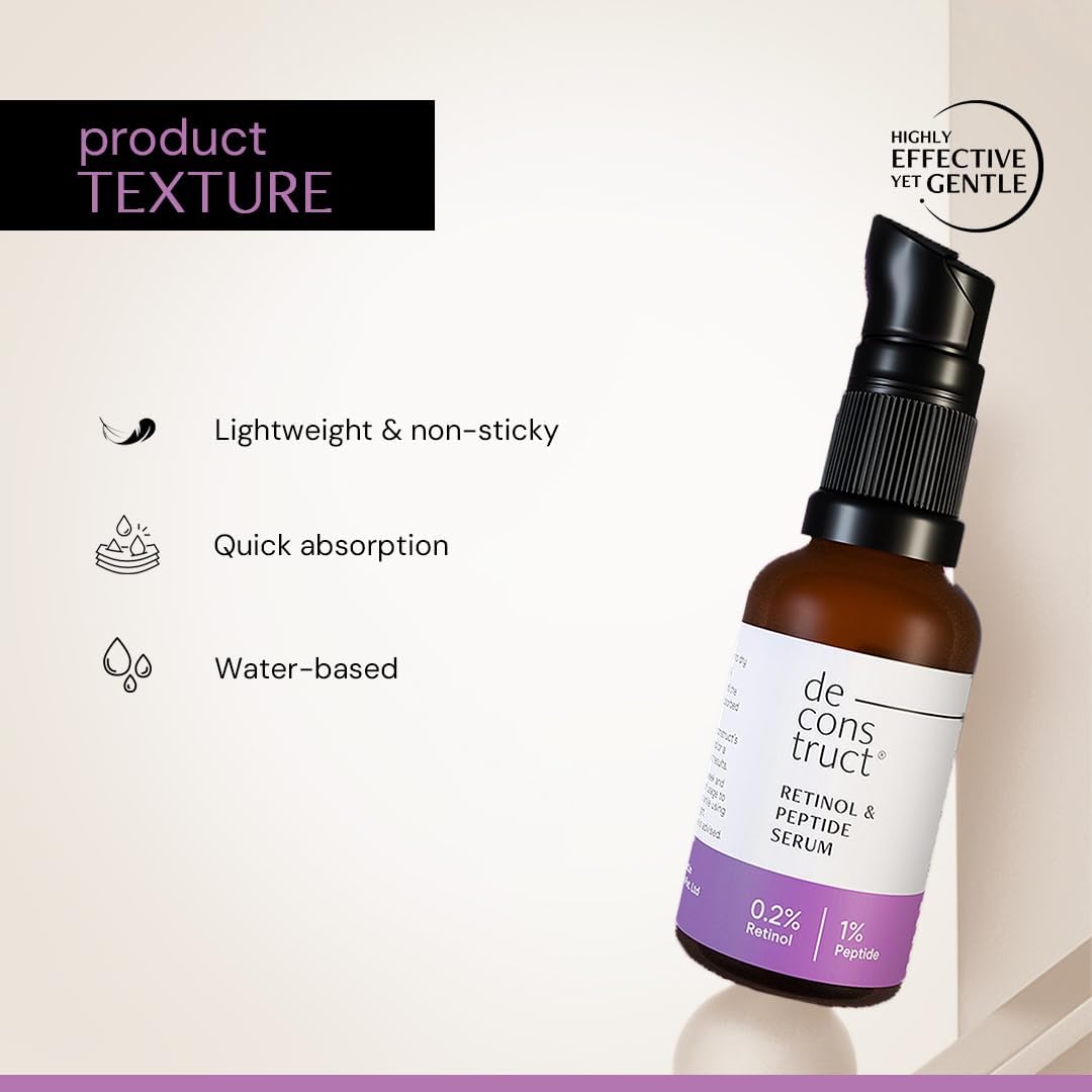 Deconstruct Retinol 0.2% + Peptide 1% Night Face Serum - 30ml - Image 3