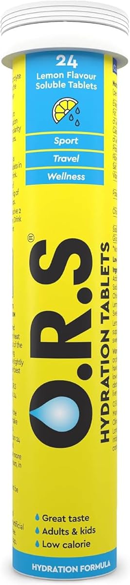 ORS Lemon Electrolyte Hydration Tablets - Vegan, Gluten-Free, 24 Pack - Image 4
