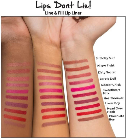 Nykaa lips Don't Lie Lip liner  Heart Breaker07