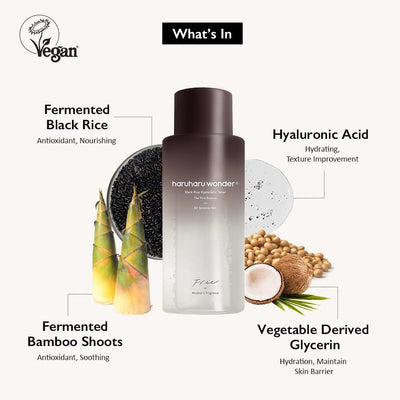Haruharu Black Rice Hyaluronic Toner - Alcohol & Fragrance Free, 300ml - Image 4