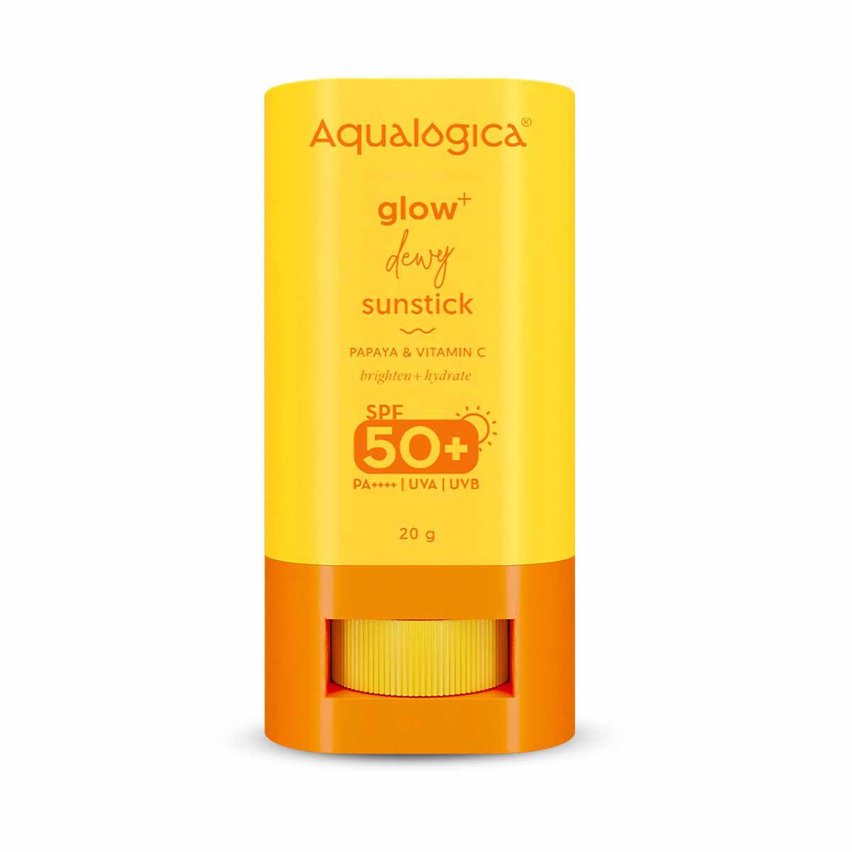 AQUALOGICA Glow+ Dewy Sunstick - Sun Care Protection, 20gm