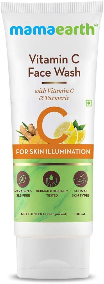 Mamaearth Vitamin C Face Wash with Turmeric & Aloe Vera - 100ml