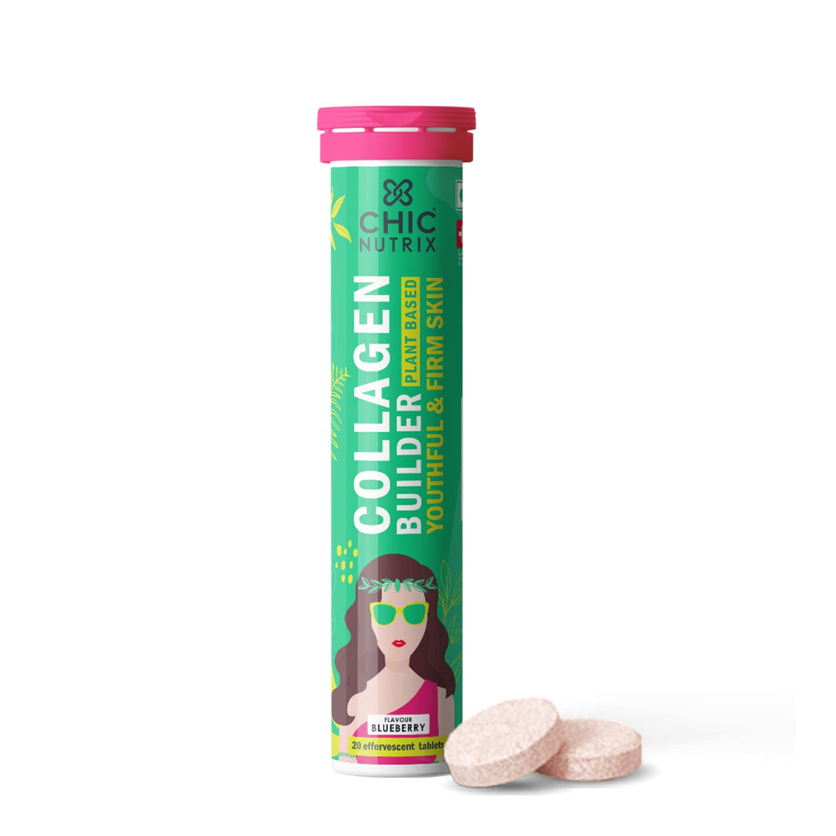 Chicnutrix Collagen Builder Plant-Based Supplement - Youthful Skin Support