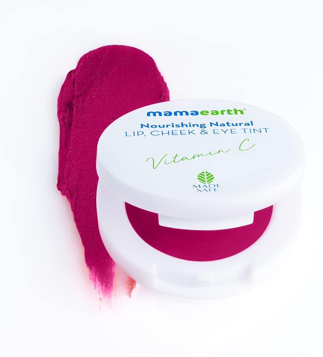 Mamaearth Nourishing Natural Lip Cheek & Eye Tint with Vitamin C & Rose - 4g