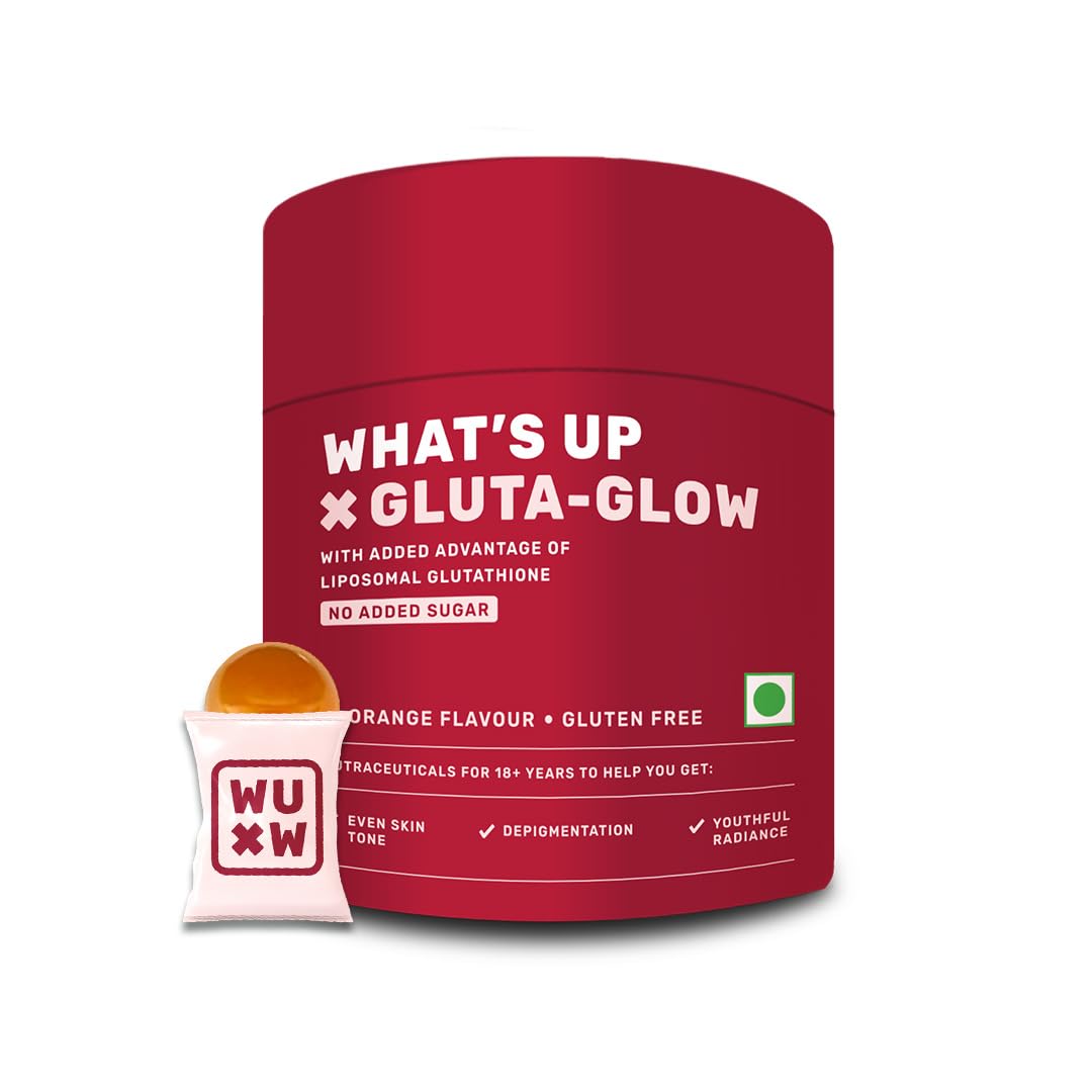 What's Up Gluta-Glow Gummies No Added Sugar, Beauty Supplements, 15 Days Pack