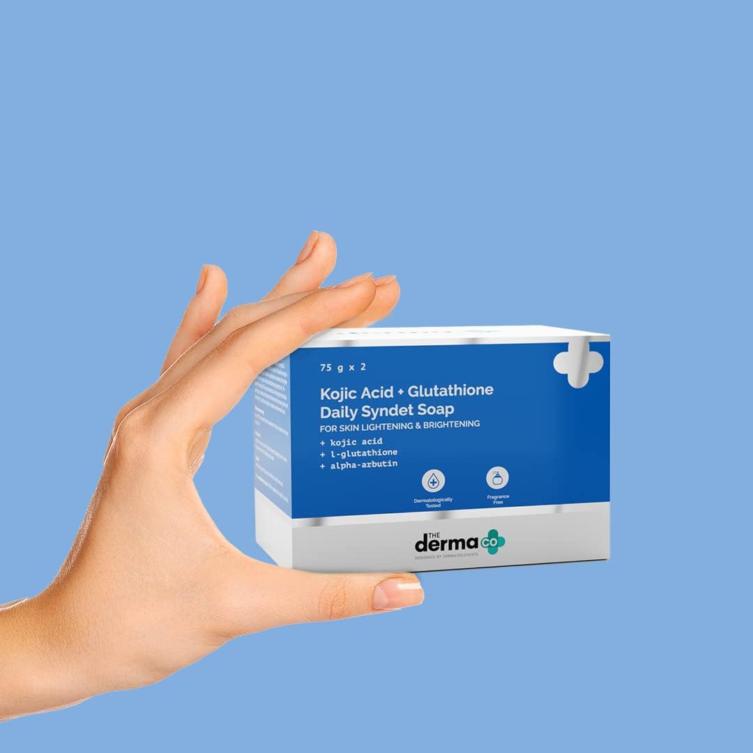The Derma Co Kojic Acid + L-Glutathione Daily Syndet Soap - 75g x 2 - Image 3
