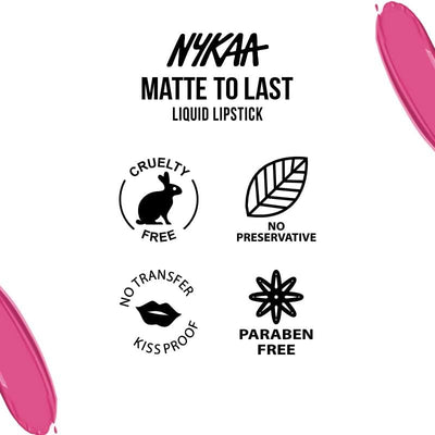 Nykaa Matte To Last Liquid Lipstick Khoob Surat 09 - 5ml - Image 8