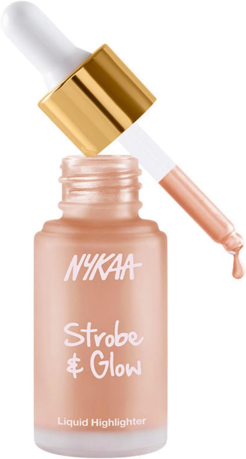 Nykaa Strobe & Glow Liquid Highlighter - Blushed Moonlight, 30ml - Image 4