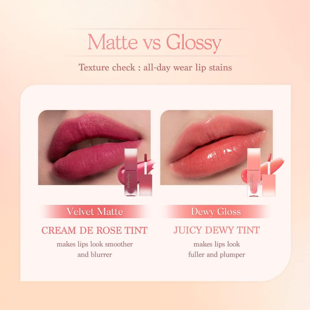 Dasique Juicy Dewy Tint - Cherry Soda, Vegan Glossy Lip Stain, 1 Unit - Image 7