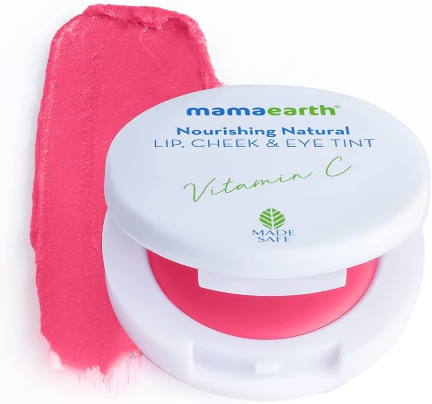 Mamaearth Nourishing Lip, Cheek & Eye Tint with Vitamin C & Beetroot - 4g