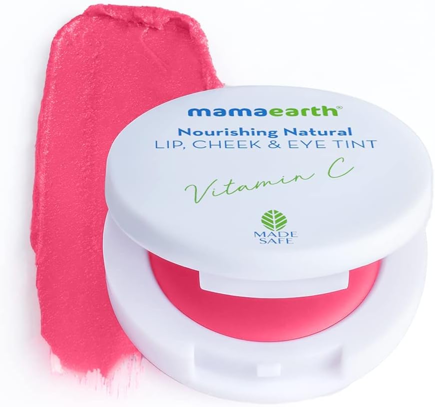 Mamaearth Nourishing Natural Lip Cheek & Eye Tint with Vitamin C & Beetroot 01 Beet Red 4 g