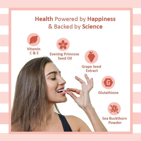 Power Gummies - Jaw Dropping Skin 60 Gummies + Blessful 10 Gummies || Collagen Builder, Glowing & Healthy Skin, Deep Sleep & Non Habbit Forming for Women & Men - Lemon Twist & Fruit Flavour