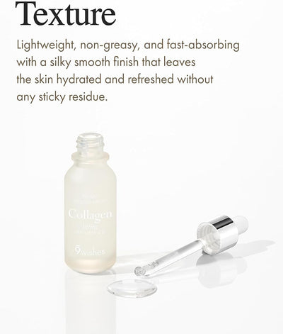 9Wishes Ultimate Collagen Ampule Serum - Nourishing Face Treatment, 25ml - Image 5