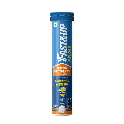 Fast & Up Reload Mango - Electrolyte Hydration Drink, 500g