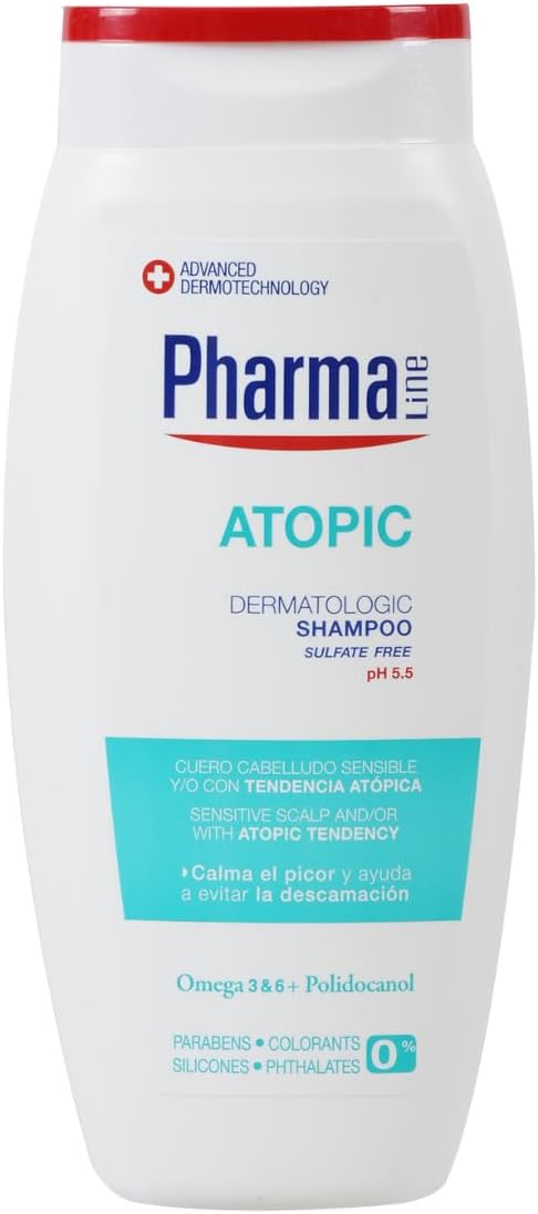 PharmaLine Atopic Shampoo - Soothing Care for Sensitive Scalp, 250ml