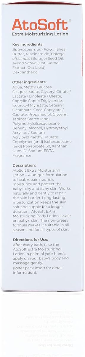 Brinton Atosoft Extra Moisturizing Baby Body Lotion with Pump - 100ml - Image 2