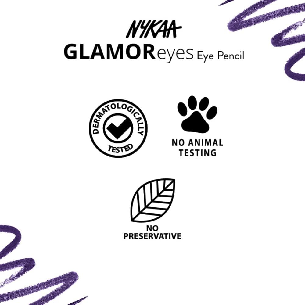 Nykaa Glamoreyes Eye Pencil - Violet Wizard 06 - Image 7