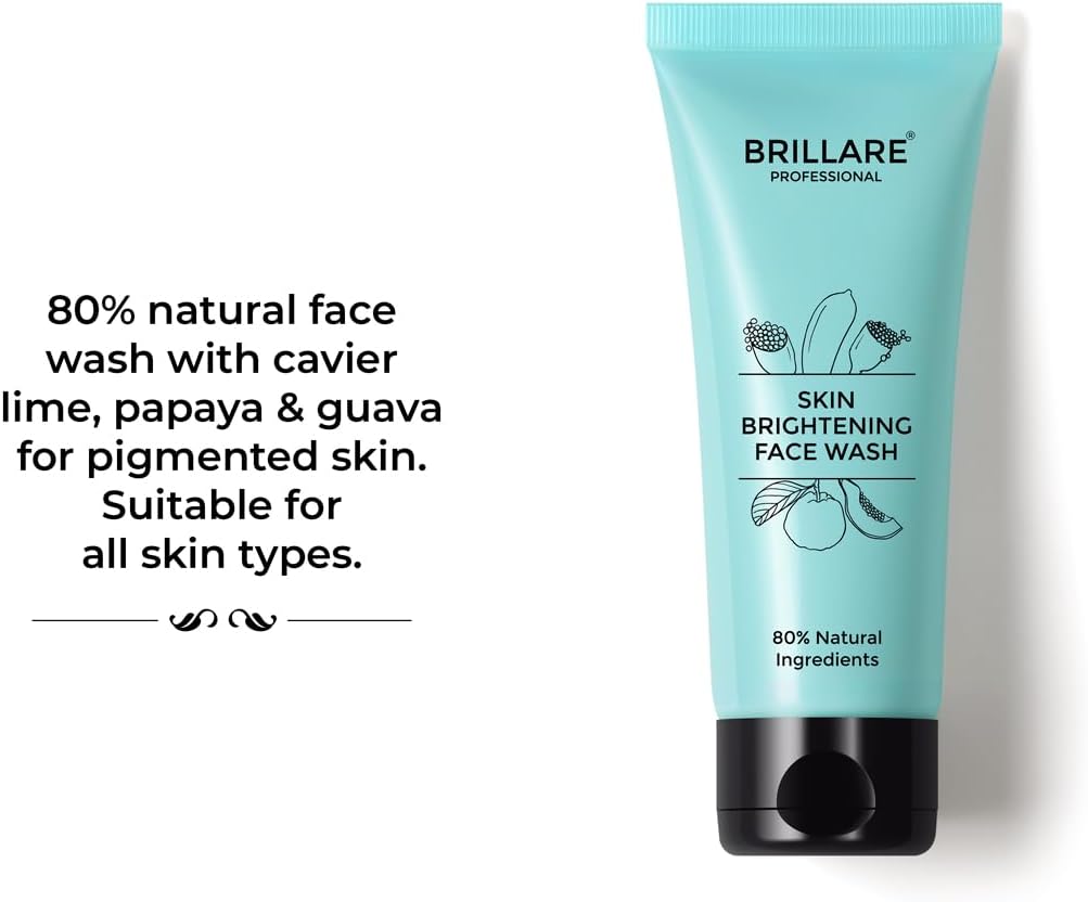 Brillaire Skin Brightening Face Wash - Papaya & Lime Caviar, 100ml - Image 2