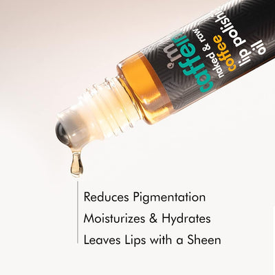 mCaffeine Coffee Lip Polishing Oil - Face Moisturiser, 10ml - Image 8