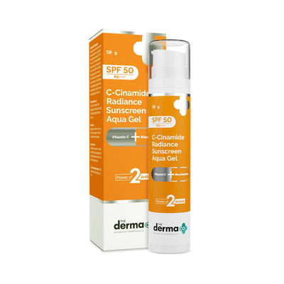 The Derma Co C-Cinamide SPF 50 Aqua Gel Sunscreen 50g