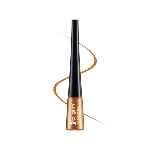 Pilgrim Boldly Bronze Metallic Eyeliner Long Lasting & Smudge Proof Enriched with Argan Oil