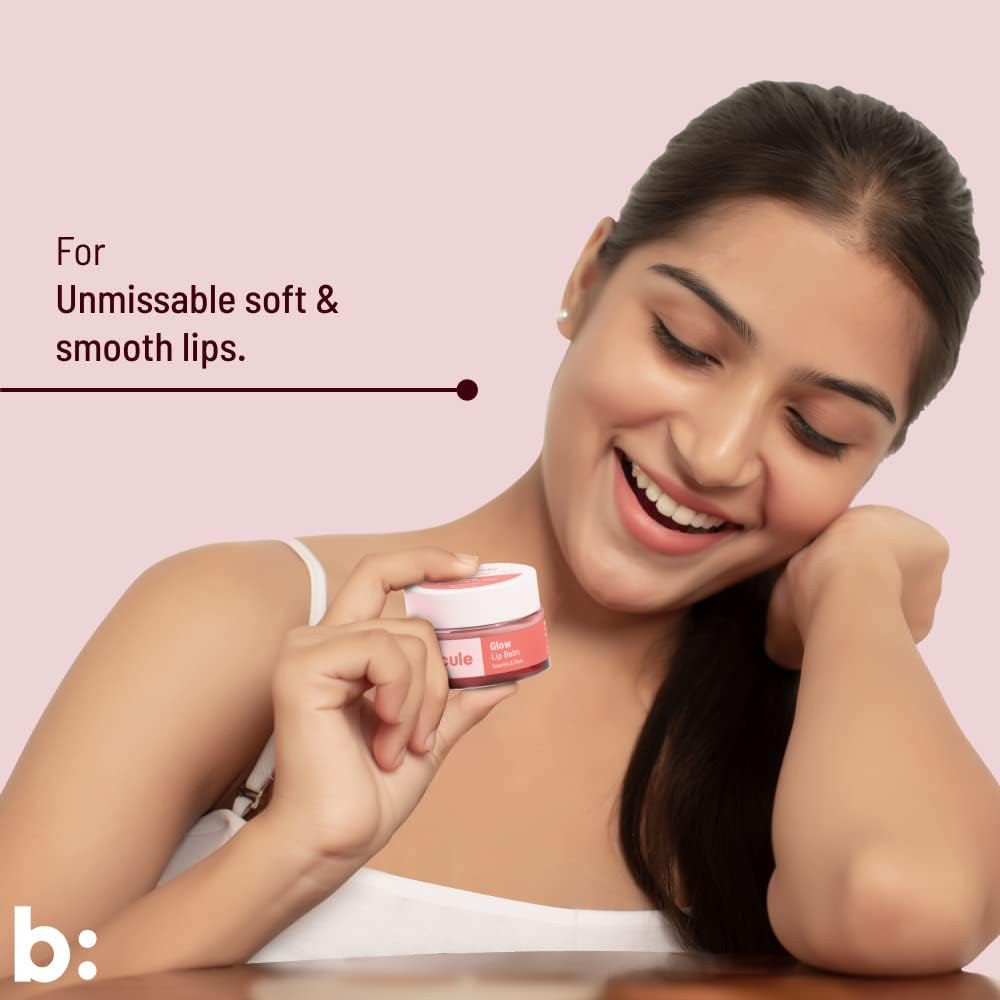 Biocule Glow Lip Balm - Squalane + Omega + Vitamin E, 12g - Image 2