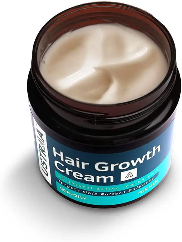 Ustraa Hair Growth Cream for Men - Non-Oily, 18 Natural Ingredients, 100g - Image 2