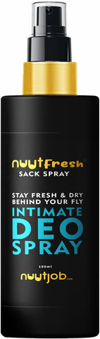 Nuutjob Men Intimate Grooming & Hygiene Combo pack | NuutClean No Rinse Intimate Dry Wash + NUUT FRESH Intimate Deo spray for men hygiene