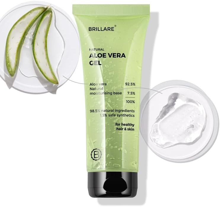 Brillaire Aloe Vera Gel - Face & Hair Moisturiser, 200g - Image 2