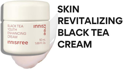 Innisfree Black Tea Enhancing Cream - Anti-Aging Face Moisturiser, 50ml - Image 3