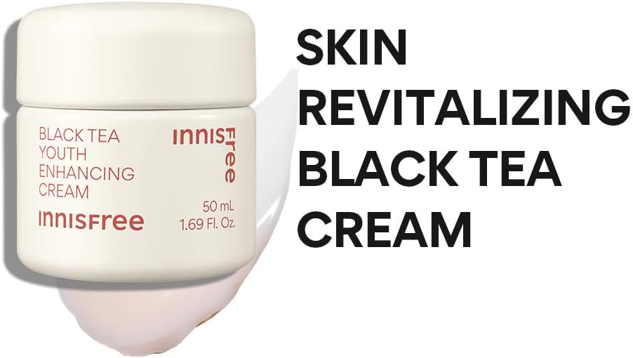 Innisfree Black Tea Enhancing Cream - Anti-Aging Face Moisturiser, 50ml - Image 3
