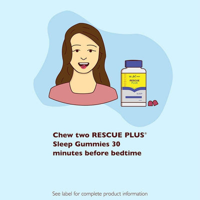 Rescue Plus Sleep Gummies - Strawberry Flavour, 60 Count - Image 7