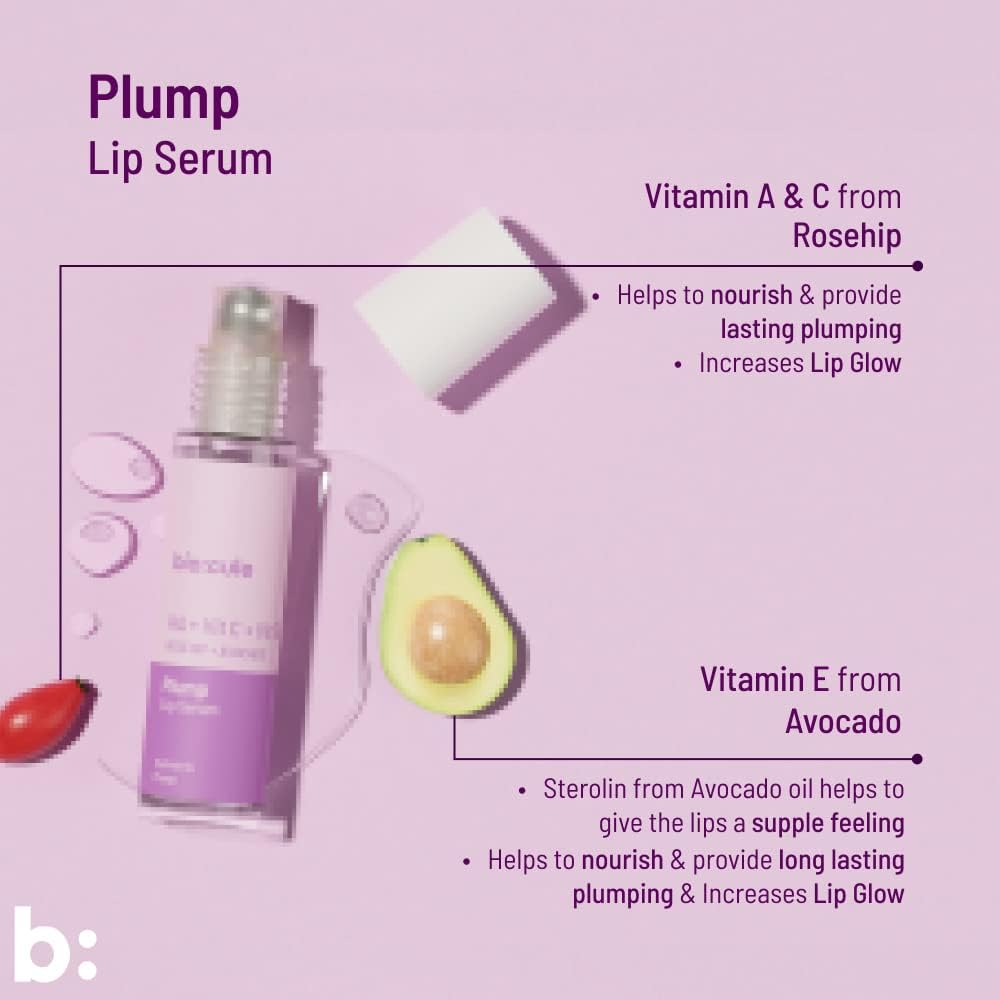 Biocule Plump Lip Serum with HA, Vitamin C & E - 10ml - Image 2
