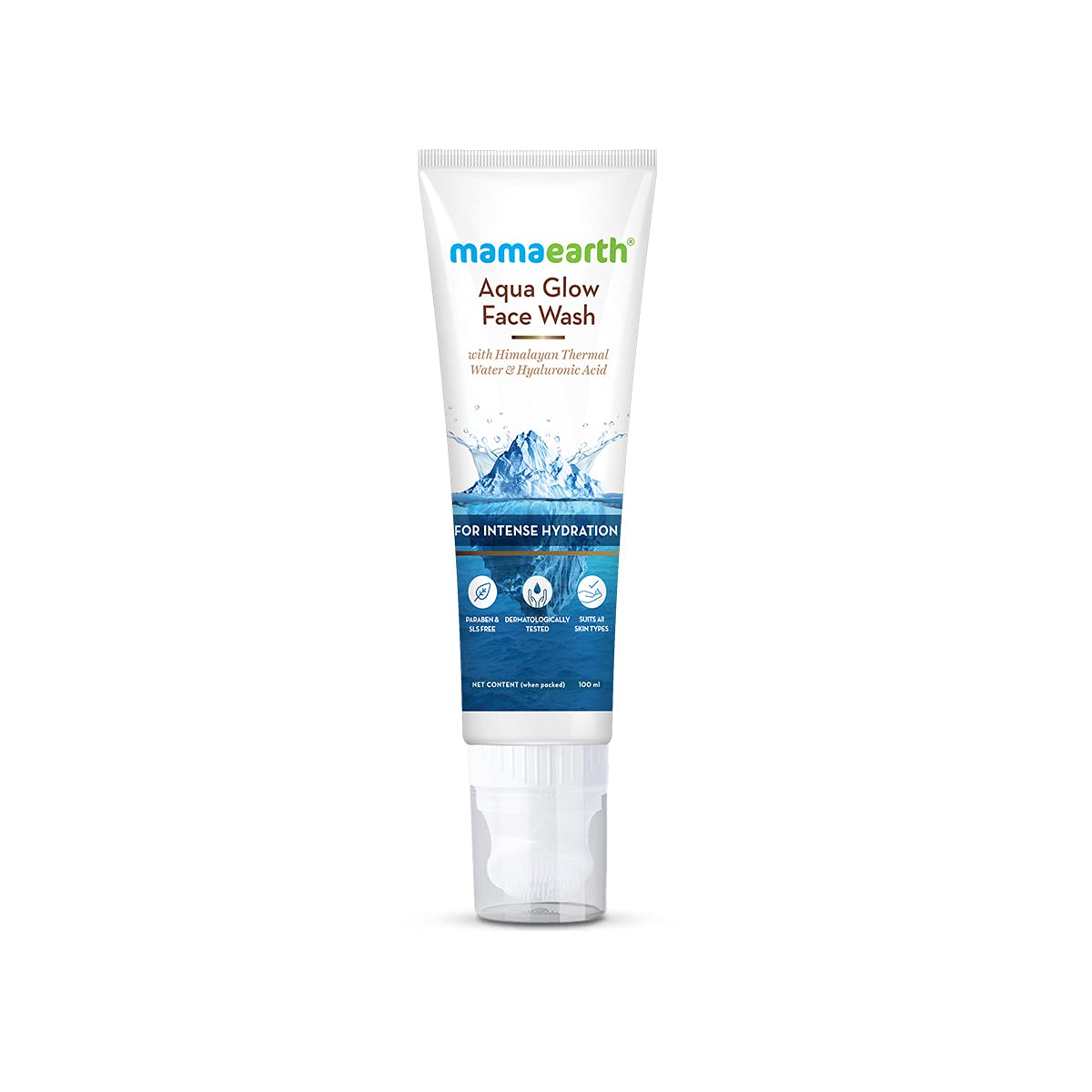 Mamaearth Aqua Glow Face Wash with Himalayan Thermal Water & Hyaluronic Acid - 100ml