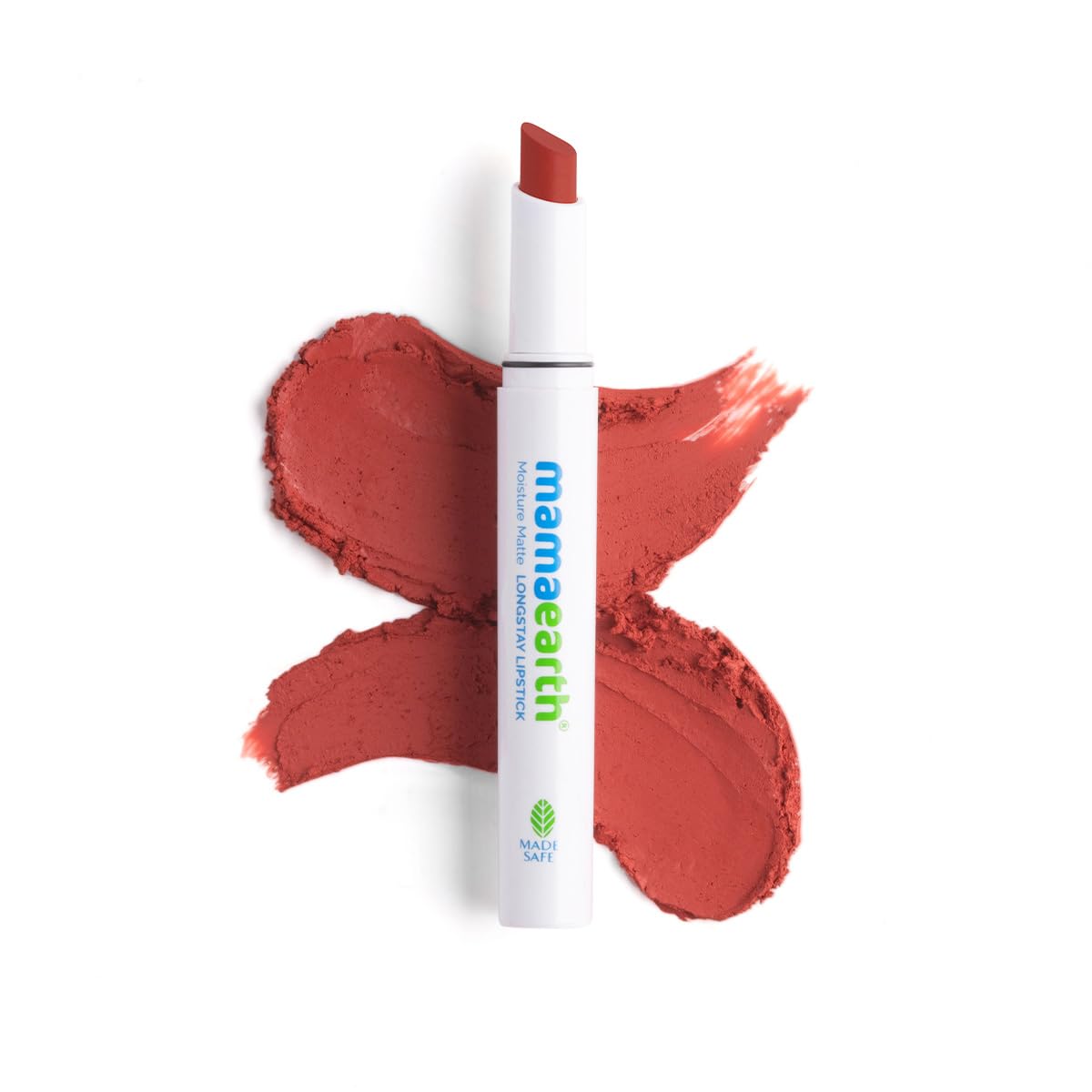 Mamaearth Moisture Matte Long Stay Lipstick - Peach Nude, 2g