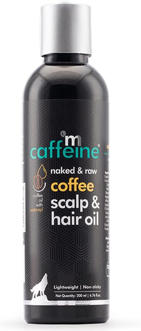 mCaffeine Naked & Raw Coffee Scalp & Hair Oil - Hair Treatment, 100ml