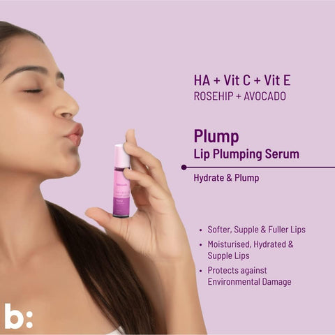 Biocule Plump Lip Serum : HA + Vit C + Vit E 10ml