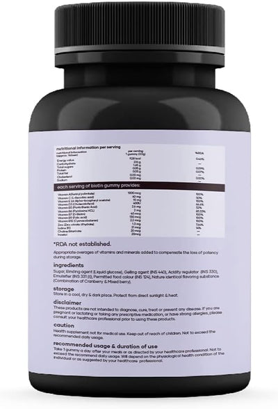 GHC Beauty Supplements Saturn Biotin Gummies - 30 Gummies - Image 6