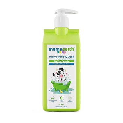 Mamaearth Milky Soft Baby Body Wash with Oats, Milk & Calendula - 400ml