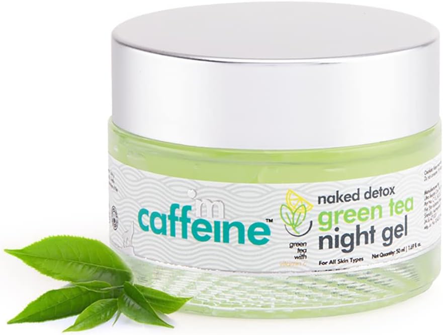 mCaffeine Naked Detox Green Tea Night Gel - Face Treatment, 50ml