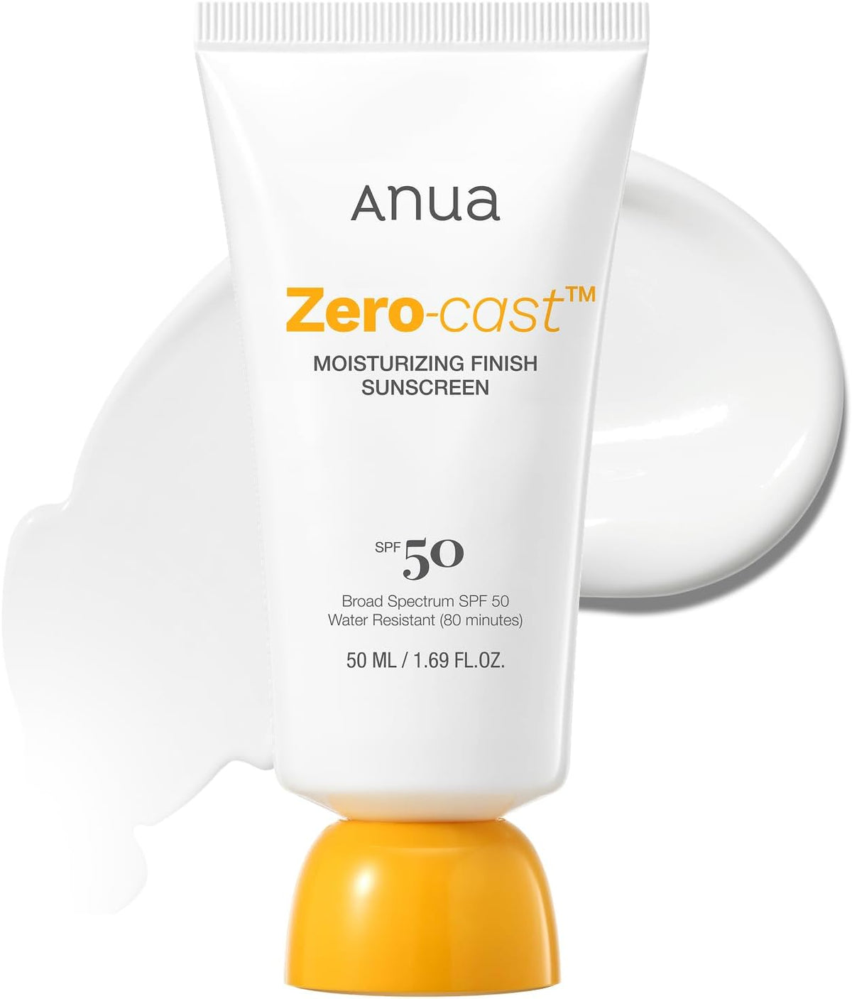 Anua Zero-Cast Moisturizing Finish Sunscreen 50Ml