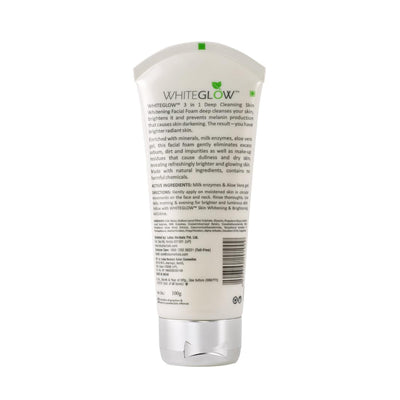 Lotus Herbal Whiteglow 3 In 1 Deep Cleansing Skin Whitening Facial Foam - 100g - Image 7