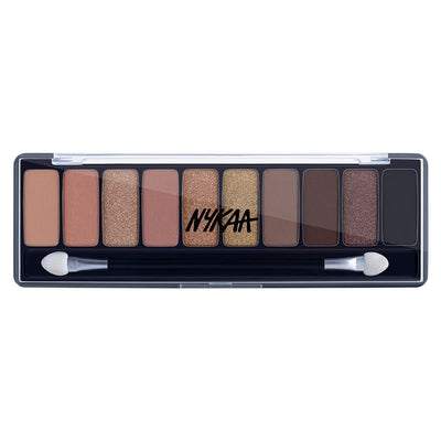 Nykaa Eyes On Me! 10in1 Eyeshadow Palette Smokey at 8 - Image 2