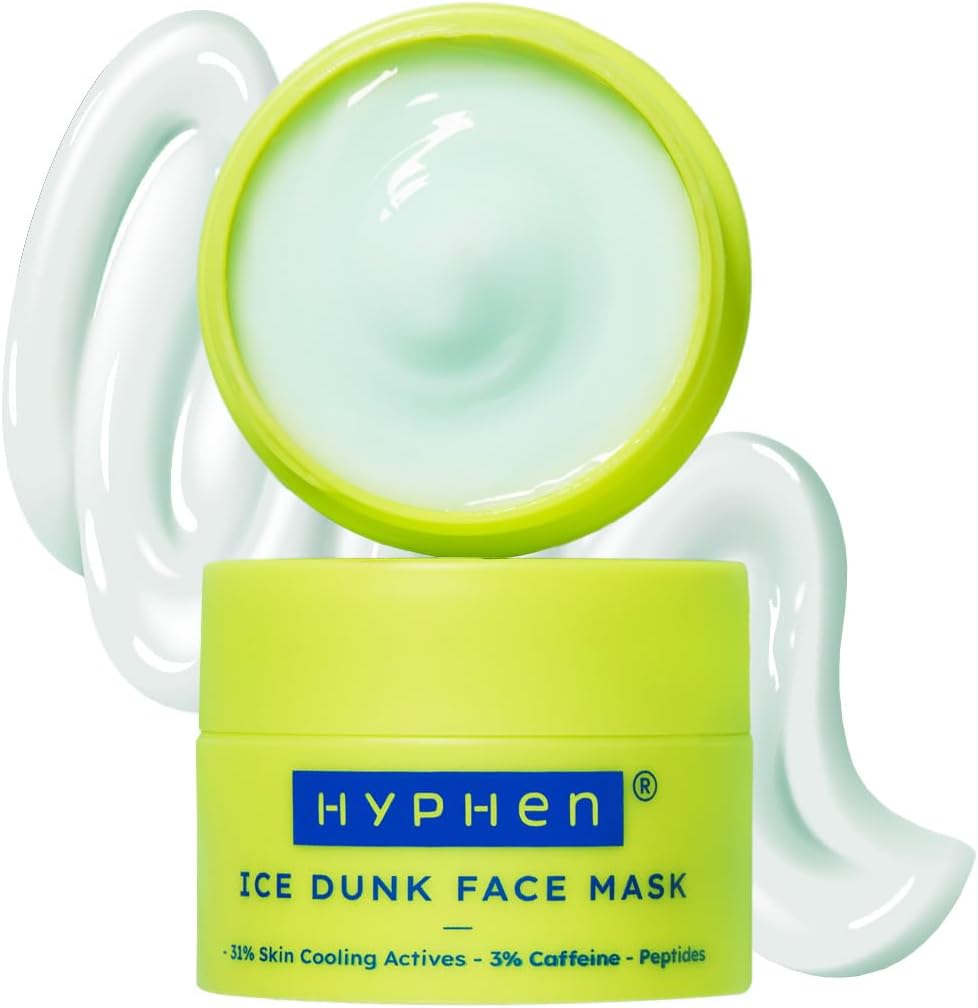 Hyphen Ice Dunk Face Mask - Cooling Face Pack, 3% Caffeine, 50g