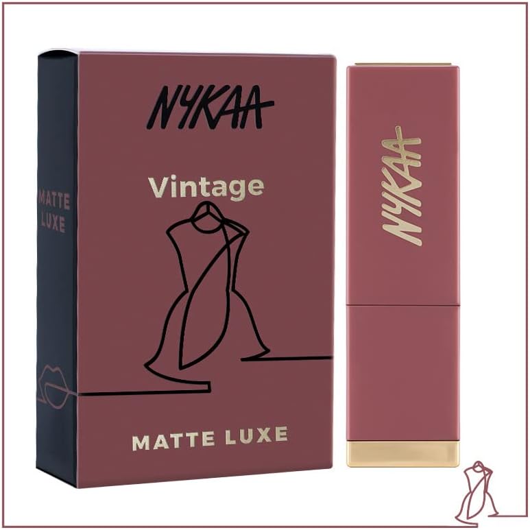 Nykaa Matte Luxe Lipstick - Vintage Colour Cosmetics, 1 unit - Image 4