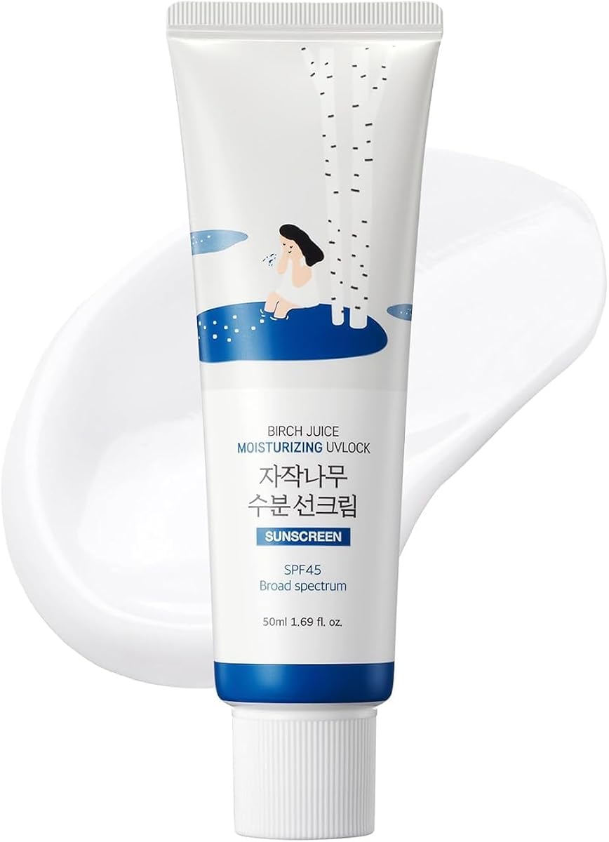 Round Lab Birch Juice Moisturizing Sunscreen SPF 50 - Lightweight, Organic, 50ml