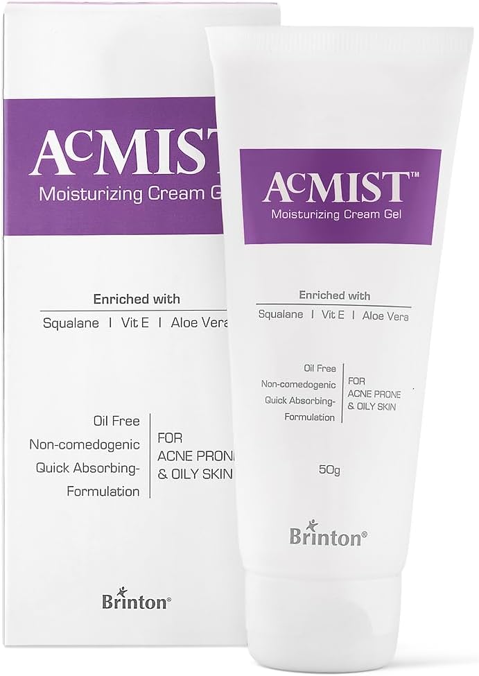 Brinton AcMist Moisturizing Cream Gel - Face Moisturiser, 50g